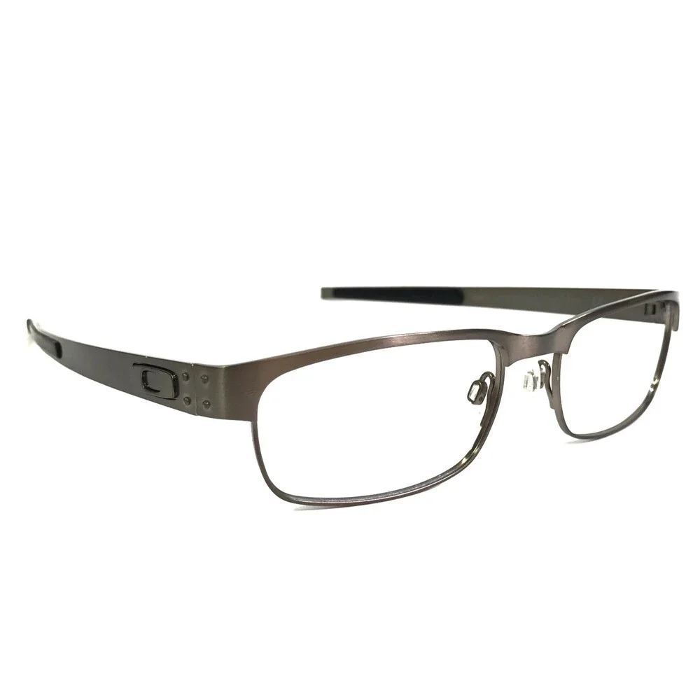 Oakley Eyeglasses Frames Metal Plate OX5038-0655 Brushed Chrome Gray 55-18-140
